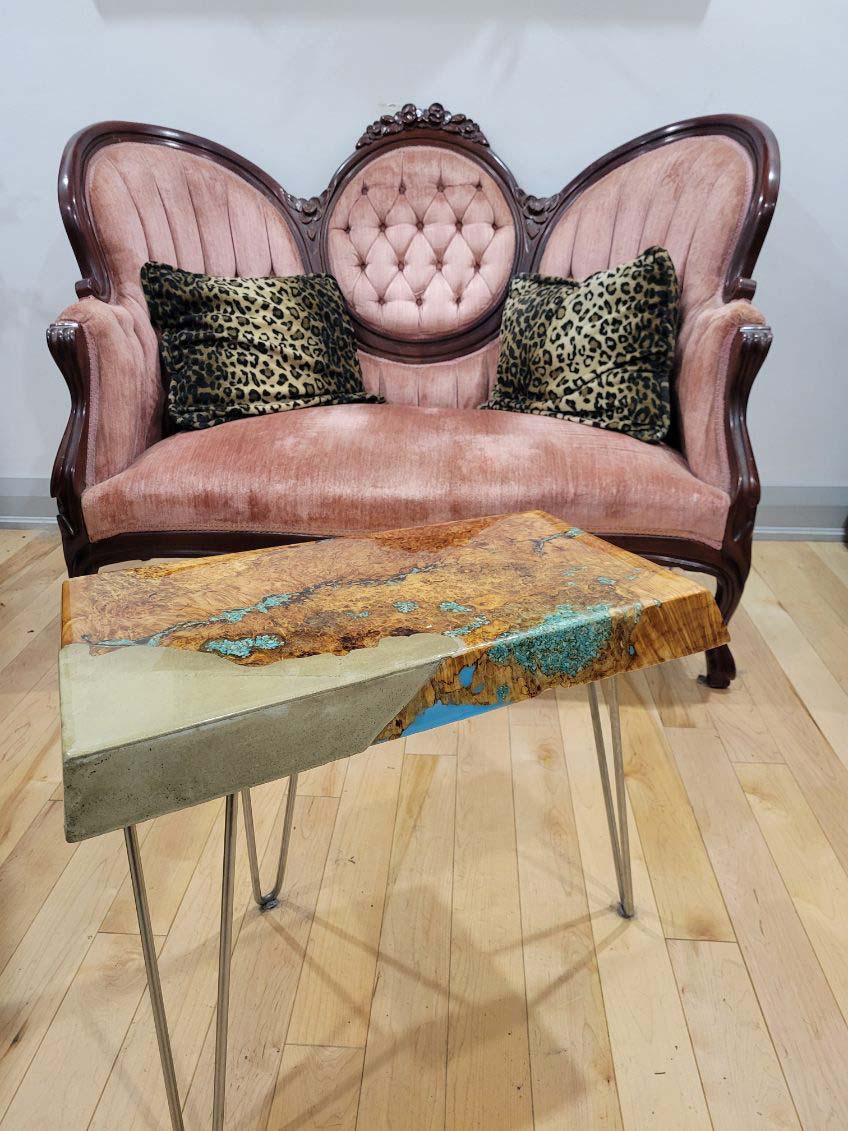 Coffee table in situ - mixed media - ©Lydia Charak