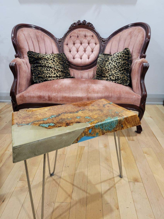 Coffee table in situ - mixed media - ©Lydia Charak