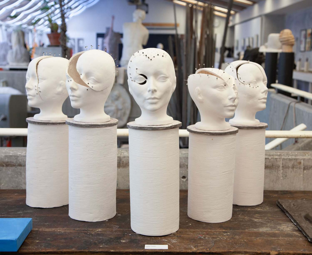 Suffering series exhibit - porcelain sculpture - &copy;Lydia Charak