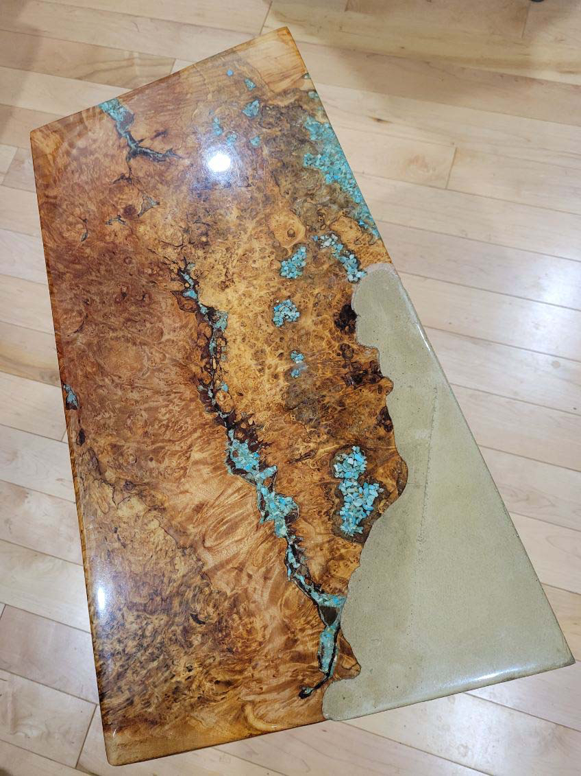 Coffee table top - mixed media - &copy;Lydia Charak