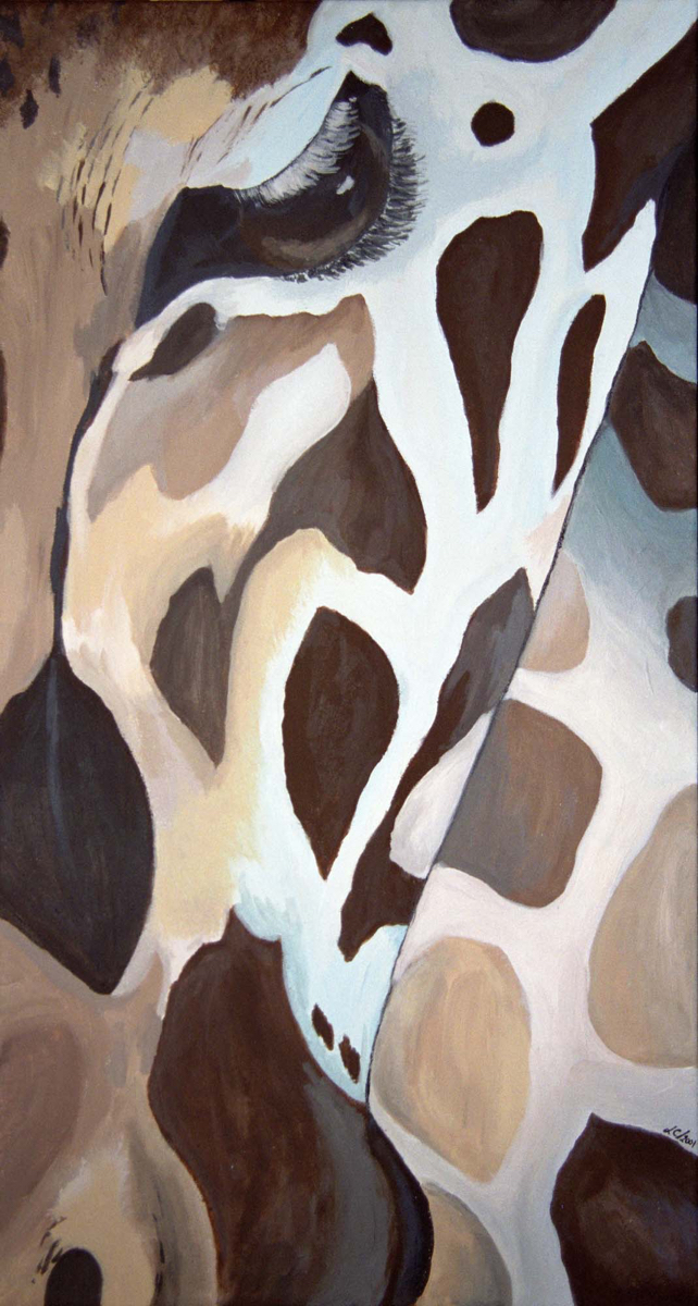 Giraffe - acrylic painting - &copy;Lydia Charak