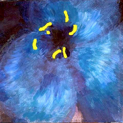 Pansy - acrylic painting - &copy;Lydia Charak
