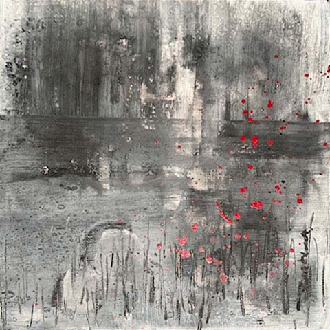 Snowstorm - acrylic painting - ©Lydia Charak