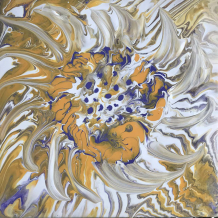 Swirl - acrylic pour painting - ©Lydia Charak
