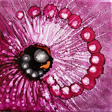 Swirl - alcohol painting @Lydia Charak