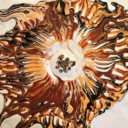 Swirl 2 - acrylic pour painting - ©Lydia Charak