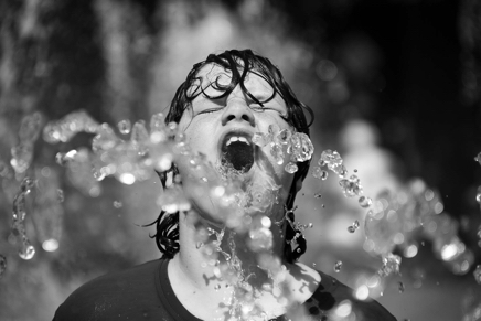 Boy catching water - ©Lydia Charak