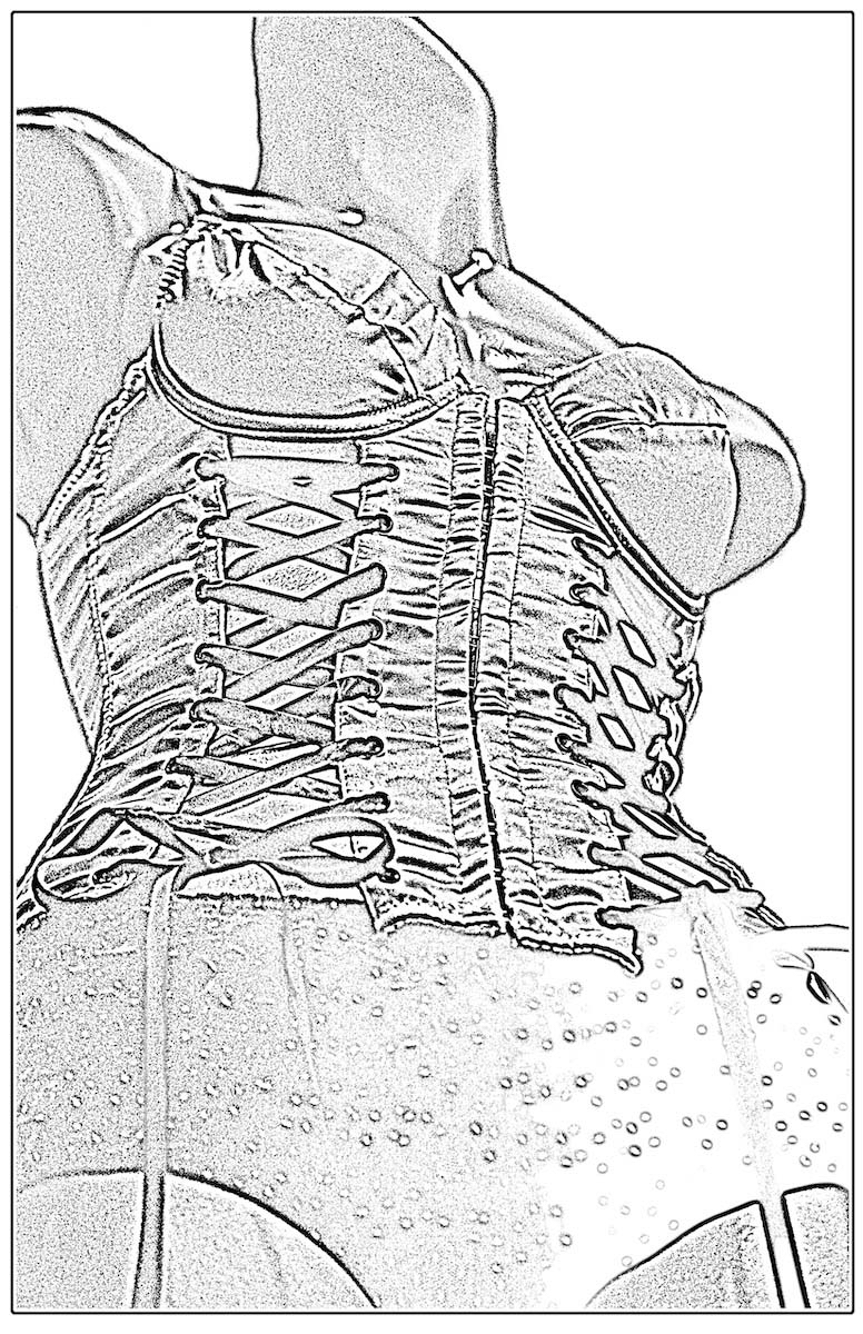 Corsette - polyester plate litho - ©Lydia-Charak