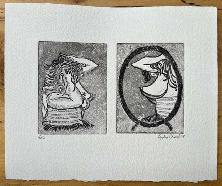 Mirror mirror - etching - @ Lydia Charak