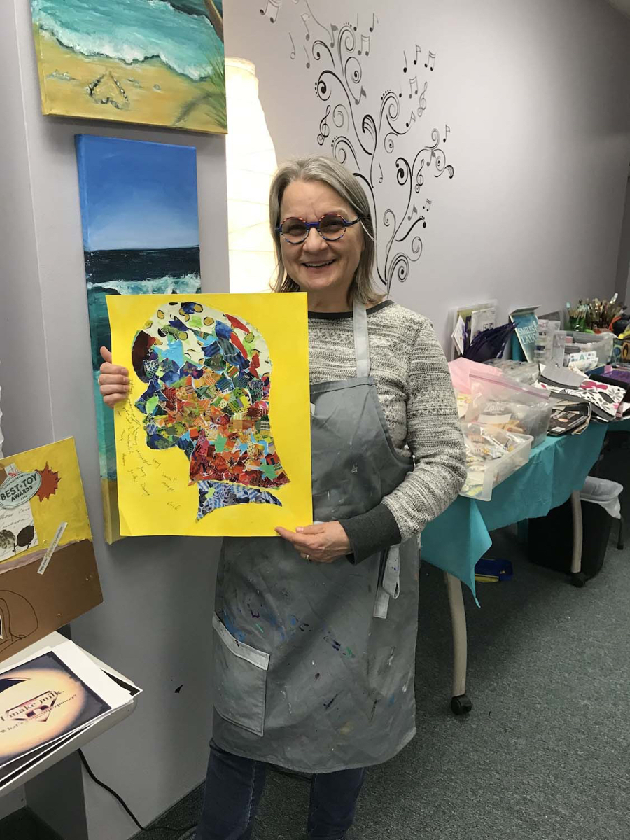 Collage completed in studio - ©Lydia Charak