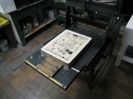 Lithograph on press - ©Lydia Charak