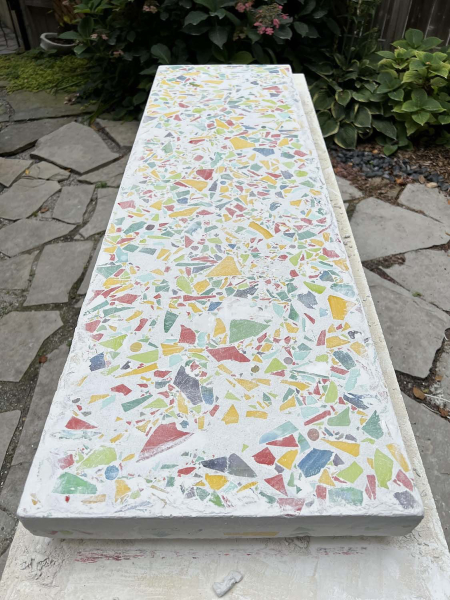 Confetti table polishing process - &copy;Lydia Charak.jpg