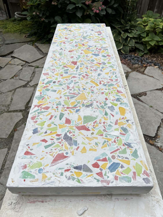 Confetti table polishing process - ©Lydia Charak.jpg